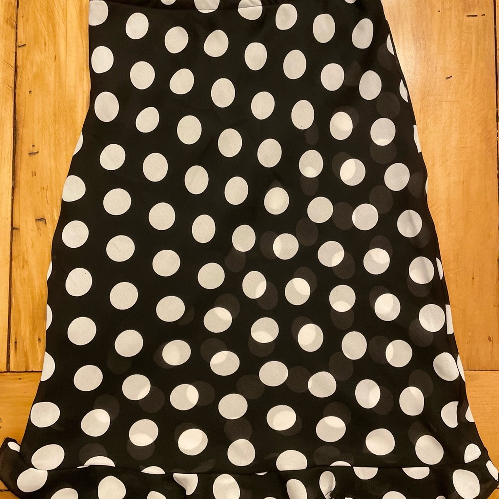 Polka Dot Black and White Skirt